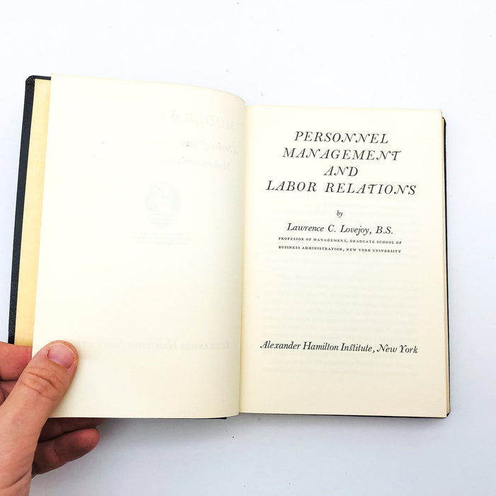 Modern Business Personnel Labor Relations Alexander Hamilton Institute 1962 9