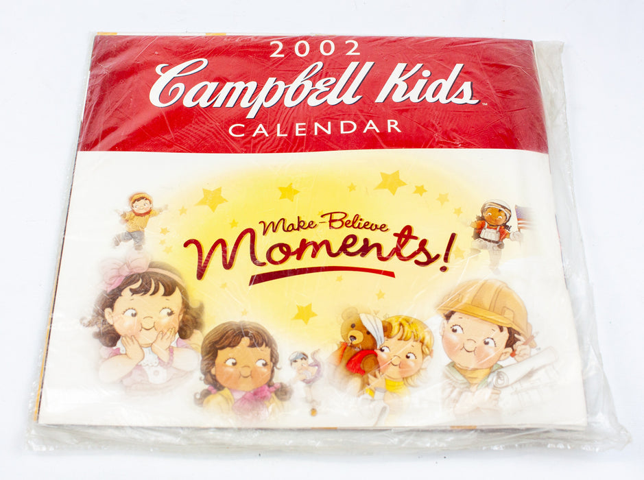 2002 Campbell's Soup Kids Wall Calendar "Make-Believe Moments" - 12"x11" | NEW