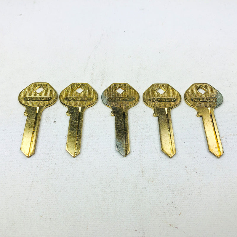 5x Master Lock 170K Key Blanks Vintage Padlock Uncut New Old Stock NOS