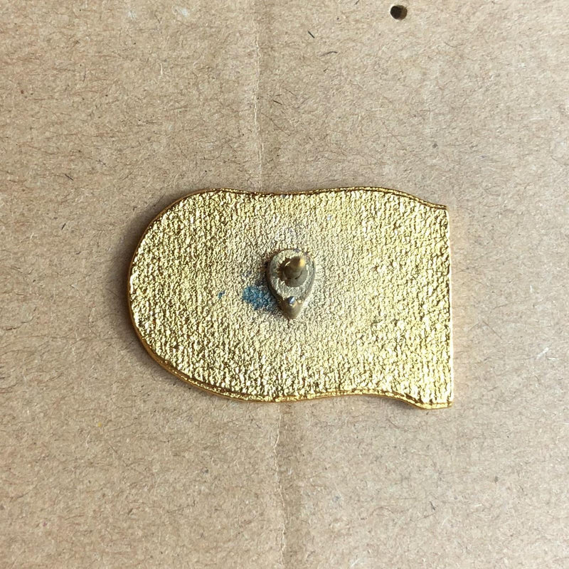 American Flag Baseball Lapel Pin Fleur de Lis Blue Greek 3