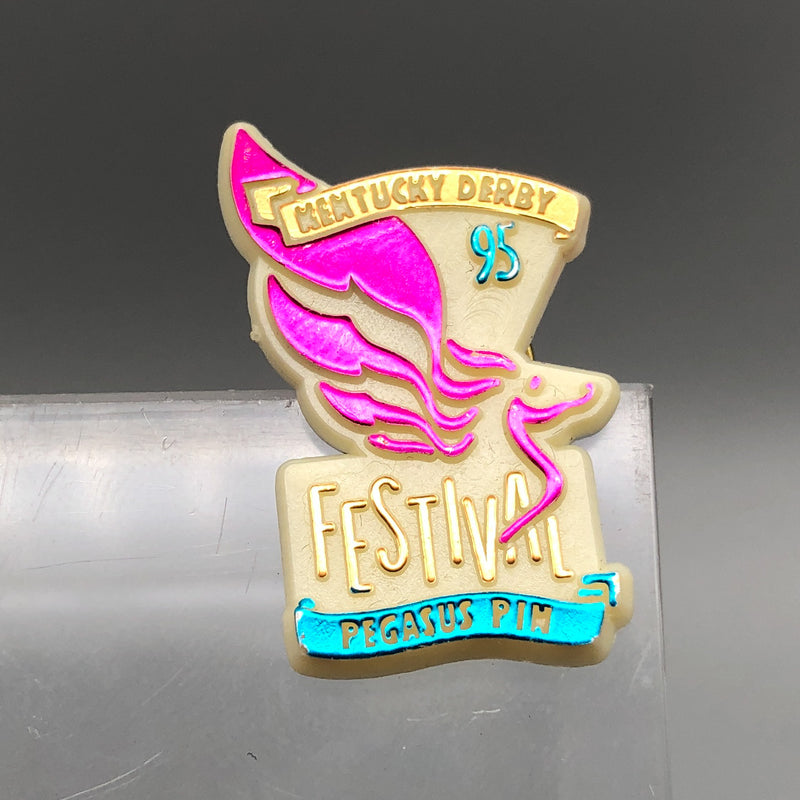 Vintage Kentucky Derby Festival Lapel Pin 1995 Pegasus Louisville Horse Racing