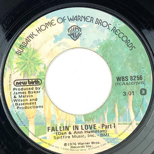 New Birth Fallin' In Love Part 1 & 2 45 RPM 7" Single Record Warner Bros 1976 1