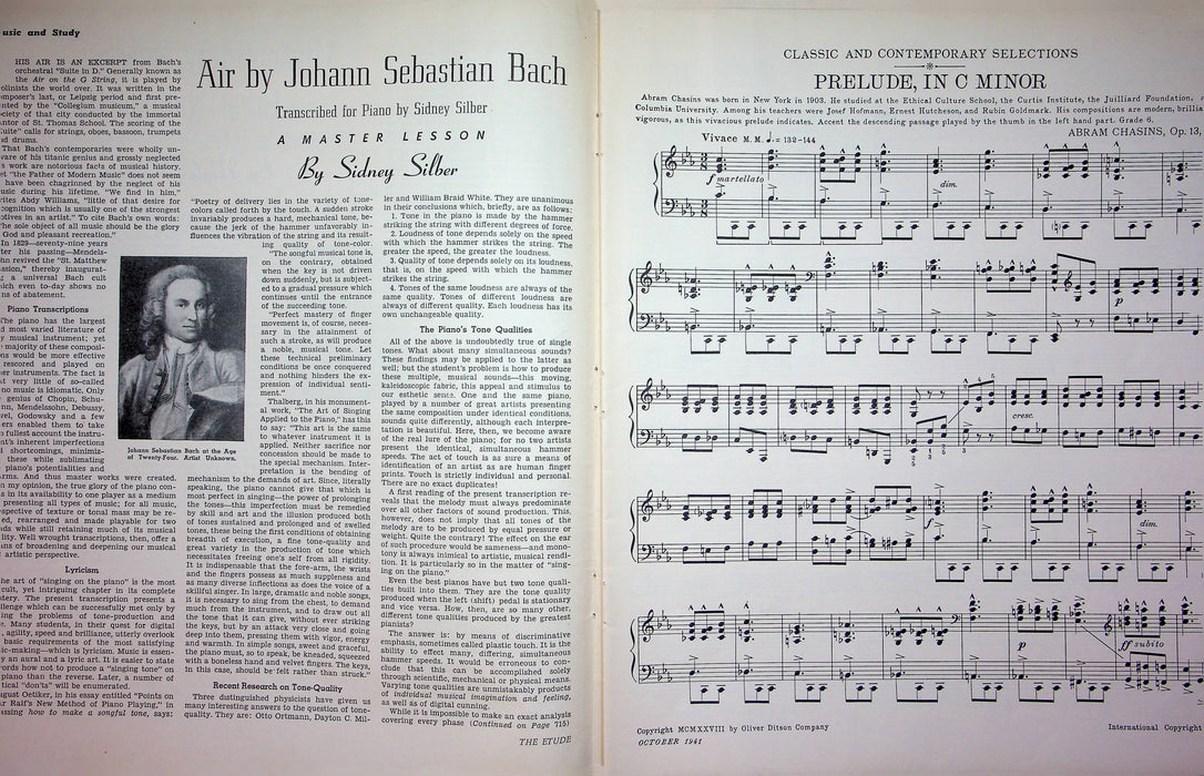 Hungarian Dance No 9 Secondo Primo Sheet Music Piano Song Brahms 1941 Etude Mag 3