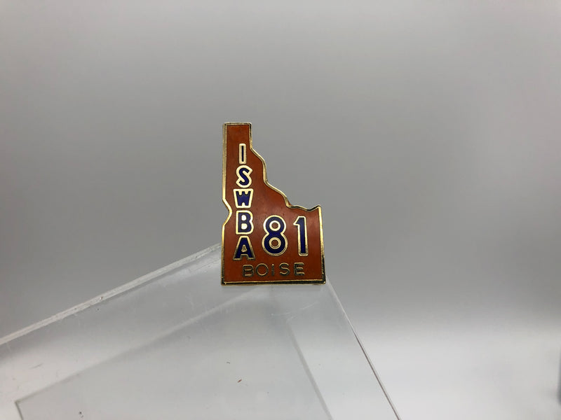 Womens Bowling Association Lapel Pin Boise Idaho ISWBA Pinback Bowling Enamel