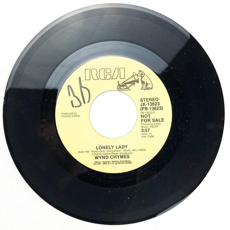 Wynd Chymes 45 RPM 7" Record Lonely Lady Single RCA JK-13623 PROMO 3