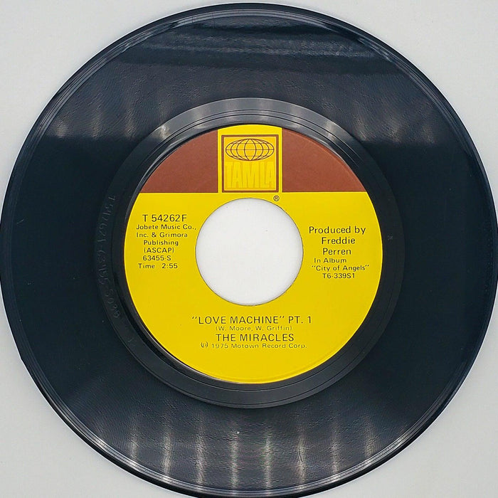 The Miracles Love Machine Record 45 RPM Single T 54262F Tamla 1975 1