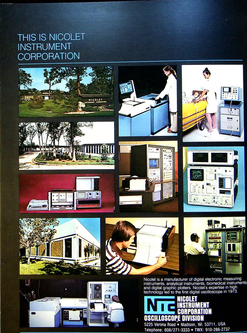 Norland 3001 Processing Digital Oscilliscope Brochure w/ Price List