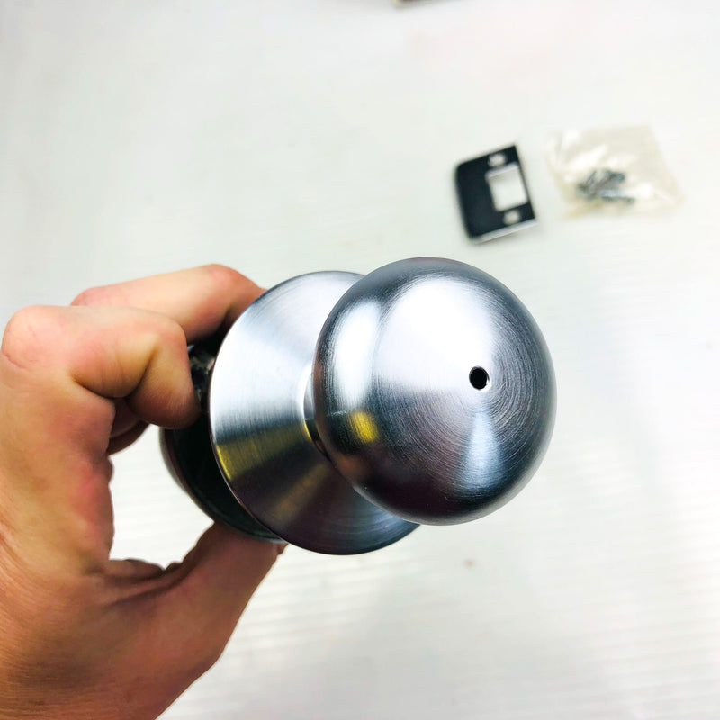 Schlage Privacy Locking Doorknob F40N-00-PLY-626 Satin Chrome No Latch New NOS