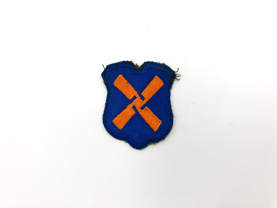 US Army 12th Army Corps Patch WW2 Insignia Military XII Orange Propeller WEAR