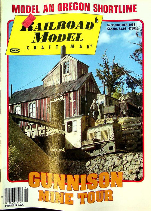 Railroad Model Craftsman Magazine October 1993 Vol 63 No 5 Gunnison Mine Tour