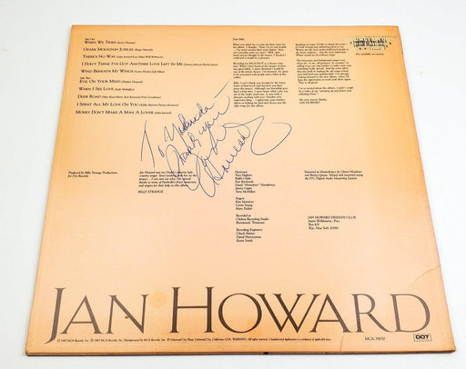 Jan Howard Self Titled 33 RPM LP Record Dot 1985 Promo SIGNED MCA-39030 2