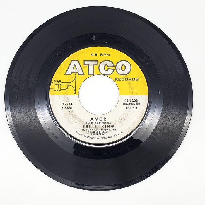 Ben E. King Amor 45 RPM Single Record ATCO Records 1961 45-6203 1