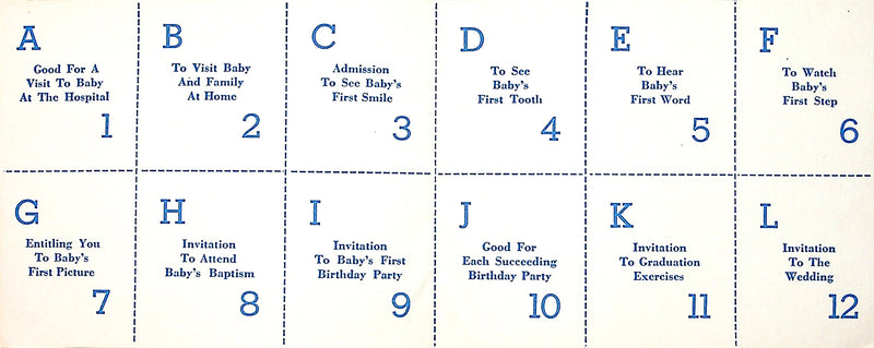 Vintage 1940's Congratulations On Your New Baby Cards Hallmark R&D Lot Of 4 USED
