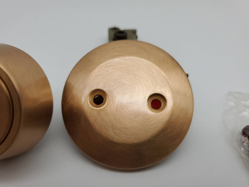 Kwikset Single Cylinder Deadbolt Satin Bronze Model 881 Auxiliary with Blank NOS