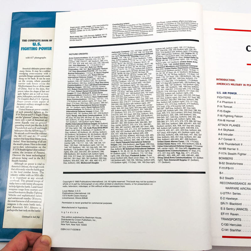 The Complete Book Of US Fighting Power Hardcover Andy Lightbody 1990 1st Edition 5