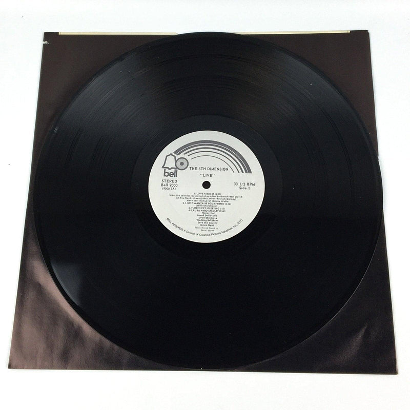 The 5th Dimension Live !! Record 33 RPM Double LP Bell 1971 Die Cut Gatefold 5