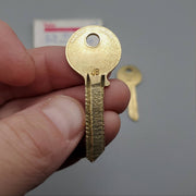 5x Yale RN12 Key Blanks JB Keyway Nickel Silver 6 Pin NOS 2