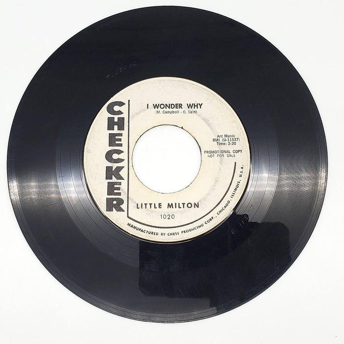 Little Milton Losing Hand 45 RPM Single Record Checker 1962 1020 PROMO 2