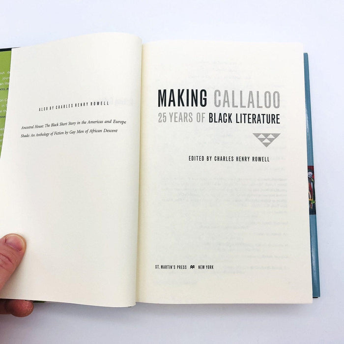 Making Callaloo 25 Years of Black Literature Hardcover Charles Henry Rowell 2002 7