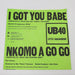 UB40 I Got You Babe Single Record A&M 1985 AM-2758 Reggae Pop 2