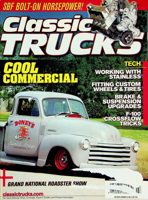 Classic Trucks Magazine July 2012 Vol 21 # 7 Cool Commercial