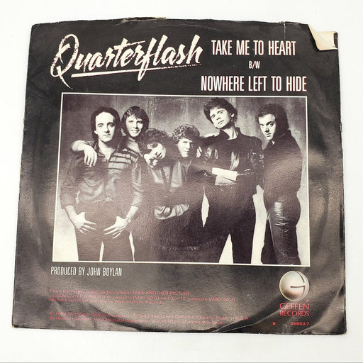 Quarterflash Take Me To Heart Single Record Geffen 1983 7-29603 2