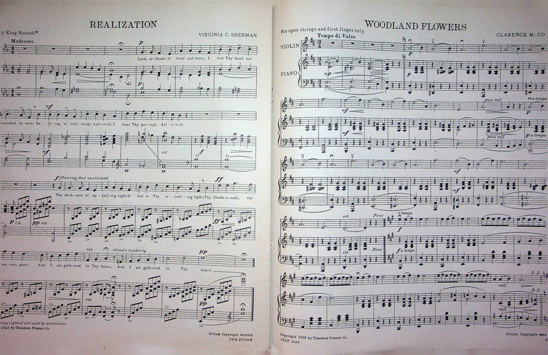 You and You Waltz Die Fledermaus Sheet Music Piano Johann Strauss 1943 Etude Mag 4