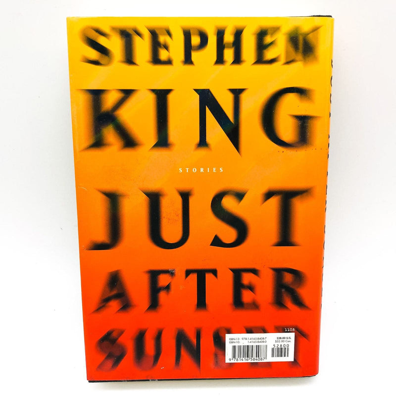 Just After Sunset Hardcover Stephen King 2008 Short Stories Maine 1st Edition 2