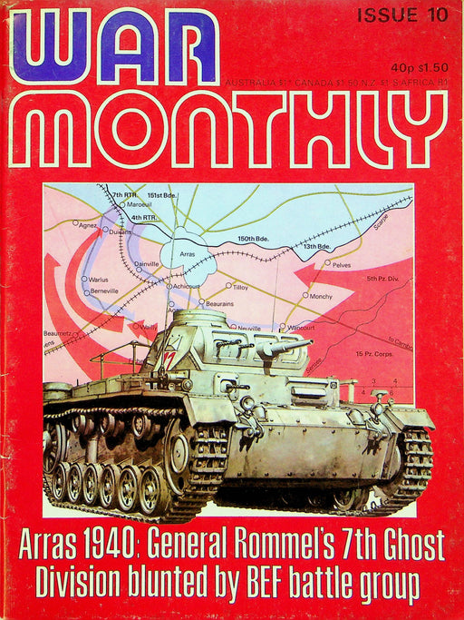 War Monthly Magazine Jan 1975 #10 Arras Rommels 7th Ghost Division Iwo Jima 1