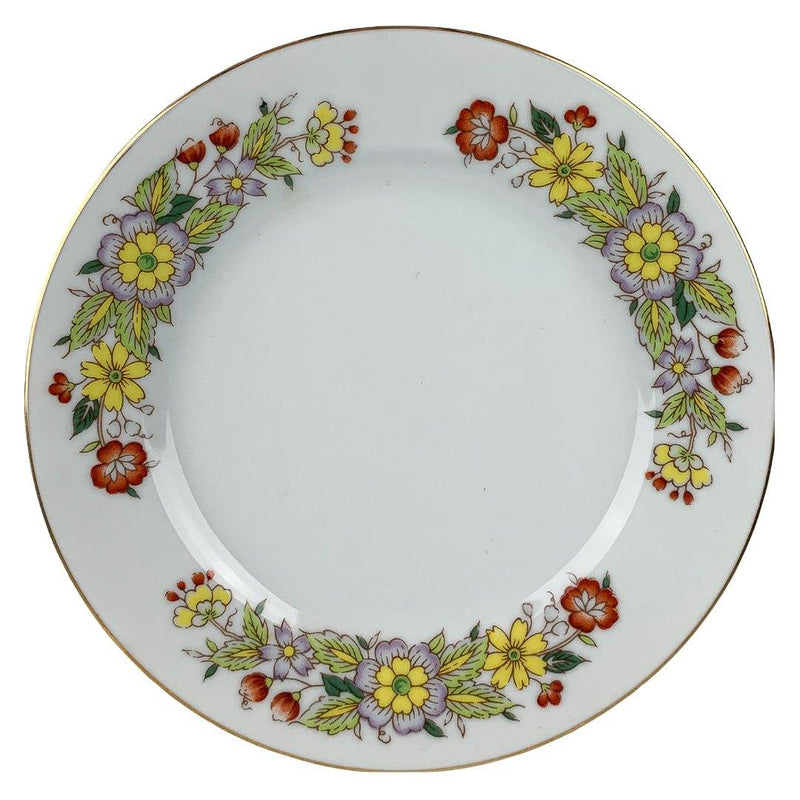 Signature Collection Dessert Plate Oriental Garden Fine China Japan Floral - 6ct 1