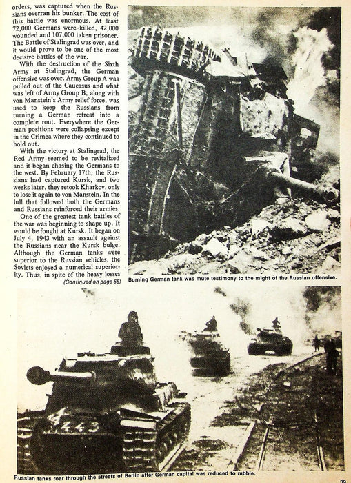 True War June 1976 Patton's Tanks Smash Panzer Tigers