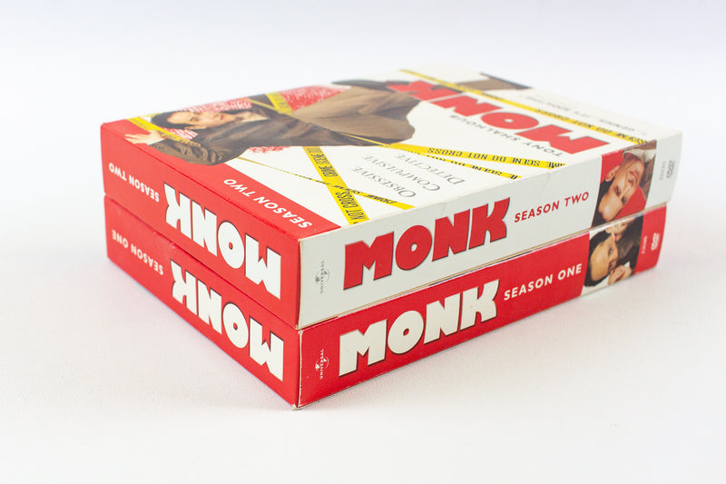 Monk Season 1 & Season 2 DVD Box Sets - 8 Discs | USED