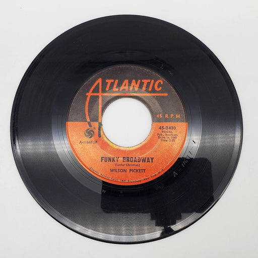 Wilson Pickett Funky Broadway 45 RPM Single Record Atlantic Records 1967 45-2430 1