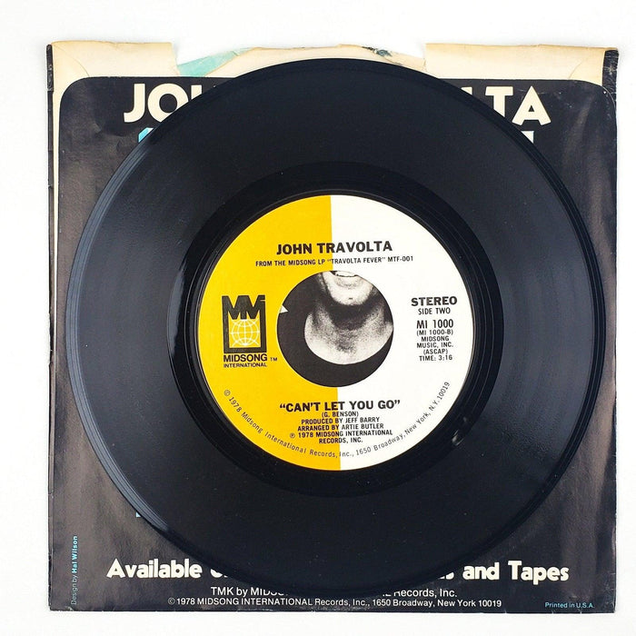 John Travolta Big Trouble Record 45 RPM Single Midsong International 1978 4