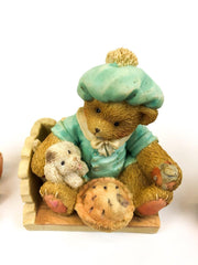 Cherished Teddies Little Jack Horner, Beary Happy Wishes, Future Beareth 3pcs 3