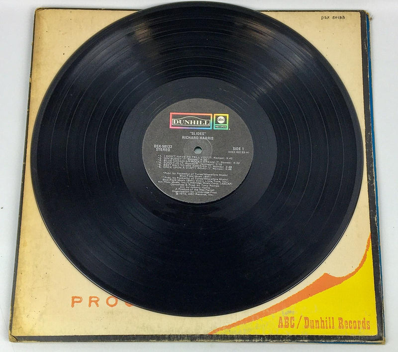 Richard Harris Slides Record 33 RPM LPDunhill 1972 Gate Fold Picture Sleeve 6