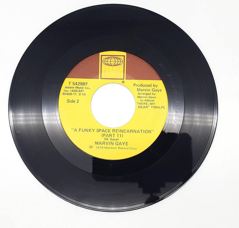 Marvin Gaye A Funky Space Reincarnation 45 RPM Single Record Tamla T 54298F Cpy1 2