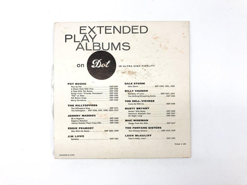 Pat Boone The Lord's Prayer Record 45 RPM EP DEP 1068 Dot Records 1958 Picture 2