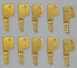 10x Yale EB1019 Key Blanks B10L Keyway Solid Brass 4 Pin NOS 3