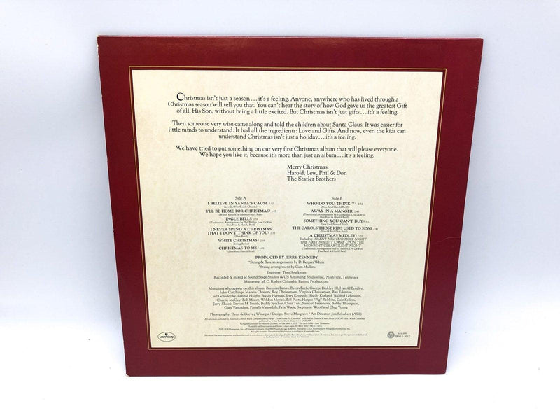 The Statler Brothers Christmas Card Record 33 RPM LP SRM-1-5012 Mercury 1978 2