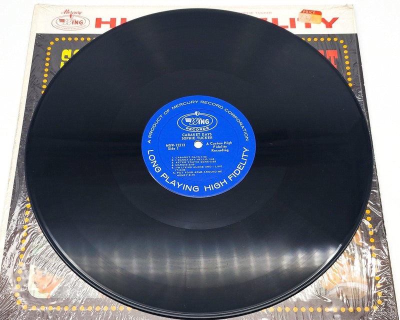 Sophie Tucker Cabaret Days 33 RPM LP Record Wing Records 1970 IN SHRINK 5