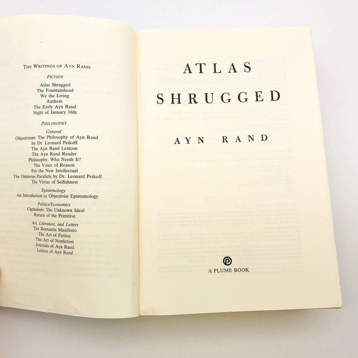 Atlas Shrugged Paperback Ayn Rand 2005 Centennial Edition Objectivism Humans 8