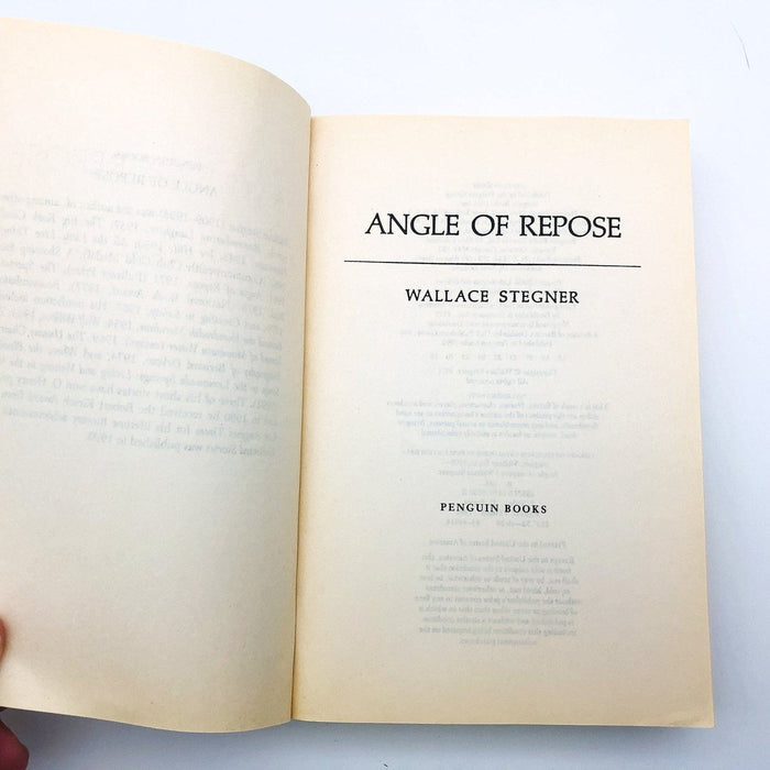 Angle Of Repose Paperback Wallace Stegner 1971 Self Discovery 4 Generations 6