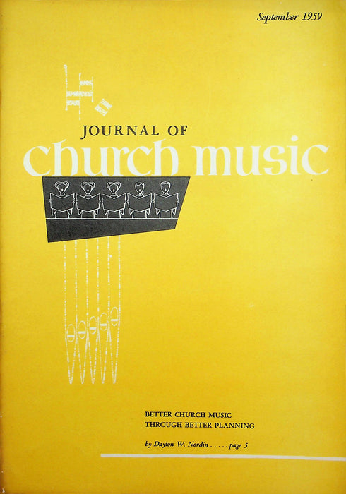 Journal of Church Music Magazine Sep 1959 Better Church Music Better Planning 1