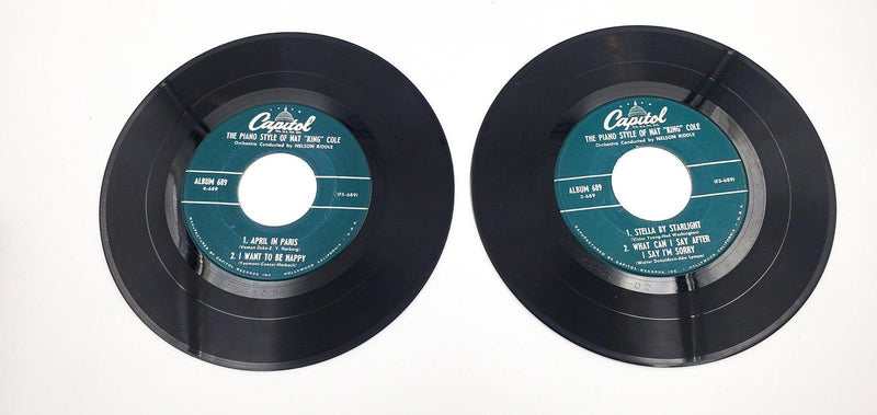The Piano Style Of Nat King Cole Parts 3 & 4 45 RPM 2xEP Record Capitol 1956 6