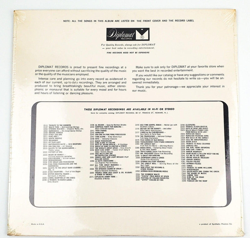 The Skyros Greek Musicians And Singers All Time Greek Hits Record 33 RPM LP NEW 2