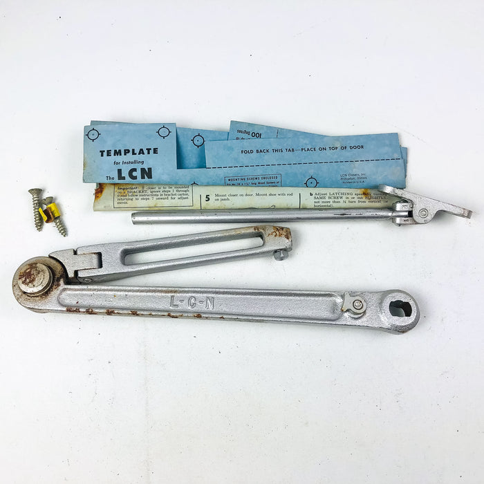 LCN Size F Potbelly Closer Arm HO90 NH ALUM Hold Open 90 Non-Handed Aluminum