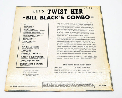 Bill Black's Combo Let's Twist Her 33 RPM LP Record Hi Records 1962 HL 12006 2