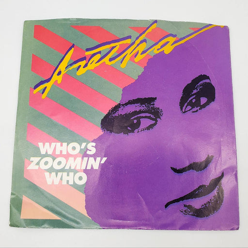 Aretha Franklin Who's Zoomin' Who Single Record Arista 1985 AS1-9410 1