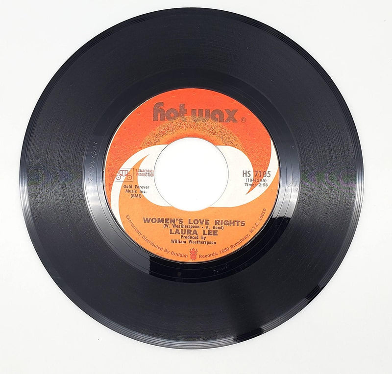 Laura Lee Women's Love Rights 45 RPM Single Record Hot Wax 1971 HS 7105 1